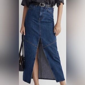 Madewell Denim Mid-Rise Maxi Skirt